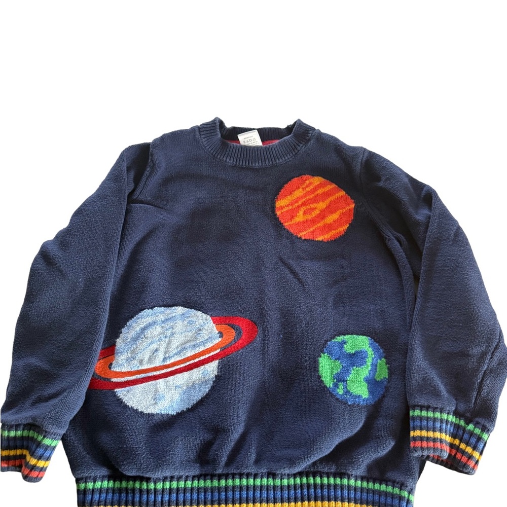 Boys Gymboree Navy Planetary Sweater